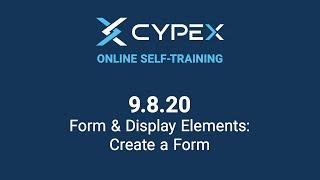 9.8.20 CYPEX Create a Form - Form & Display Elements  | CYBERTEC PostgreSQL Rapid App Dev