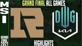 RNG vs DK Final Highlights ALL GAMES | MSI 2021 Grand Final - Royal Never Give Up vs Damwon KIA