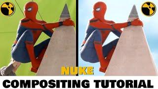 NUKE : chroma keying compositing ( part _ 01 ) tracking marker remove