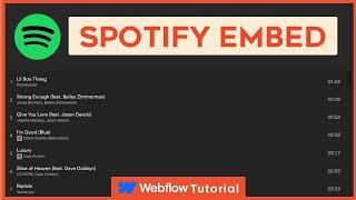 Unlock the Power of Music: Embed Spotify on Webflow Tutorial!