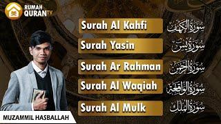 Paket Al Quran Merdu : Surah Al Kahf, Yasin, Ar Rahman, Al Waqiah, Al Mulk - Muzammil Hasballah