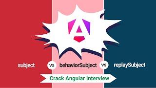 Subject vs ReplaySubject vs BehaviorSubject: Differences for Interviews | Angular Interview Concepts