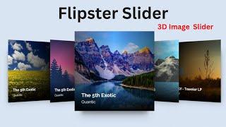 Flipster 3D image Slider ||Jquery Plugin ||Very Easy