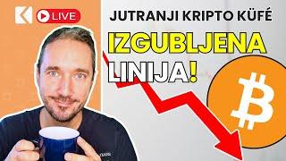 Kriptovalute: Bitcoin IZGUBIL trendlinijo! - Jutranji Kripto Küfé LIVE