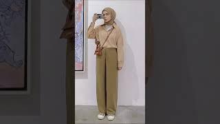 Inpirasi ootd hijab casual simple #ootdhijab #hijabstyle #hijabers