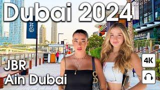 Dubai  Ain Dubai, JBR, Dubai Marina [ 4K ] Walking Tour Complication