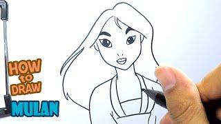 How to Draw Mulan | Drawing Disney Princess