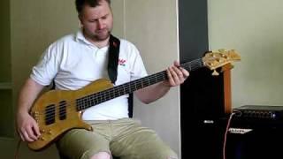 MLP Bassguitar, Markbass F1 bassamp, Asdown MAG 410 basscab, Woodhead pick up test