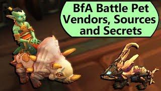 BfA Battle Pet Vendors, Sources and Secrets! Pet Battle Overview for BfA