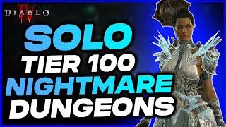 Diablo 4: TRUE ENDGAME BEST Ice Shards Sorcerer Build that can SOLO Tier 100 Nightmare Dungeons.