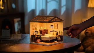 Rolife Sweet Dream Bedroom DIY Plastic Miniature House DW009