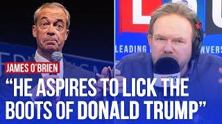 Nigel Farage refuses to stand at election - James O'Brien reacts | LBC