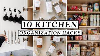 10 SMALL KITCHEN ORGANIZATION HACKS & DIY Ideas   Easy & Budget Friendly!