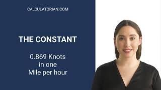 Convert from Knots to Miles per hour