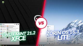 Linux Mint 21.2 XFCE  vs  Zorin OS 16.3 Lite (RAM Consumption)