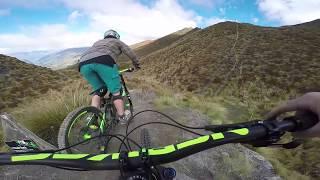 The most scenic mountain bike trail in the world? Rude Rock Queenstown MTB Coronet Peak, New Zealand