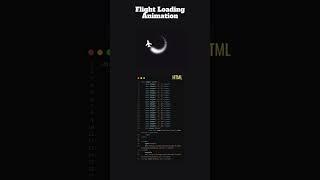 Flight Loading Animation ⏳️️.                              #css #html #animation #loader