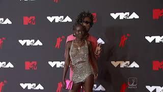 SAINt JHN and Adut Akech at 2021 MTV VMAs