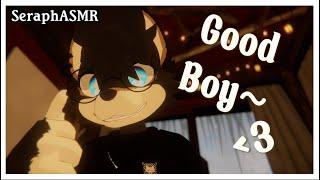 {Furry ASMR} Fluffy boy tingles you and calls you good boy~ :3 [Soft-Spoken] [Whisper][Paw movement]