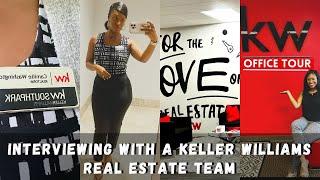 DAY IN THE LIFE OF A NEW REAL ESTATE AGENT WITH KELLER WILLIAMS    OFFICE TOUR & TEAM INTERVIEW 