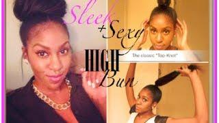 NATURAL HAIR|  Sleek & Sexy "NINJA- BUN" Tutorial !