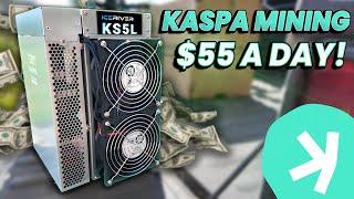 IceRiver KS5L Earns $55 a Day Mining Kaspa KAS in 2024