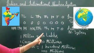 Indian number system and International number system | Indian number system #numbersystem