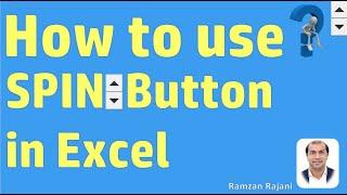 How to Add a Spin Button in Excel