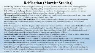 Reification (Marxist Studies)