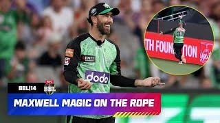 Glenn Maxwell's Outrageous Boundary Rope Grab | Best BBL Catch EVER? | #BBL14