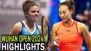 Qinwen Zheng vs Jasmine Paolini QF Highlights | Wuhan 2024