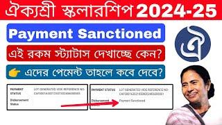 Aikyashree Scholarship 2024-25/2023-24 Disbursement Status Payment Sanctioned Meaning