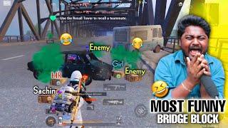 BGMI Most Funny Bridge Block With @Electrobgmii And HR | HR Flirt Cute Girl. Funny Moments.