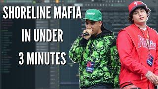 How To Make A Shoreline Mafia Type Beat In Under 3 Minutes (NO LOOPS) | Making a beat in Fl Studio