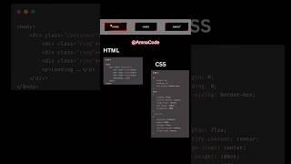 Responsive Navigation Bar using HTML & CSS#shortsfeed  #webdevelopment#css3 #trending #shorts#coding