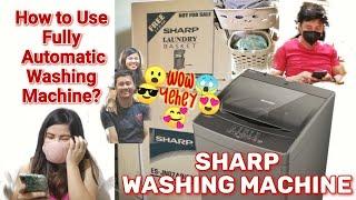 How to use Automatic Washing Machine | Sharp Fully Automatic Washing Machine | Demo Tara Laba Tayo!