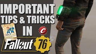 Fallout 76 IMPORTANT Tips and Tricks