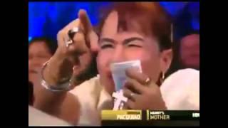 Mama de Pacquiao echando brujo