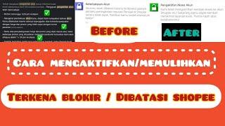 Cara Mengembalikan Akun Seller Shopee Yang diblokir| dibanned / dinonaktifkan ||Eka Safsaf