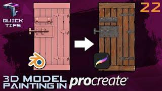 QUICK TIPS | Painting Over A 3D Model In Procreate 5.2