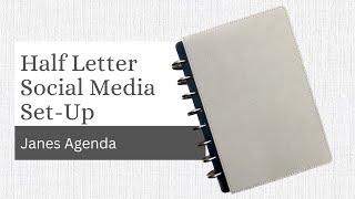 Social Media Planner Set-Up | Half Letter | Janes Agenda