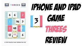 iPhone and iPad Game Threes Review and Gameplay