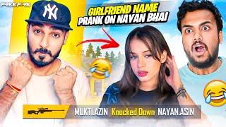 Girl Friend Prank On Nayan Bhai  Garena Free Fire