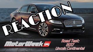 2017 Lincoln Continental Reaction Motorweek Review