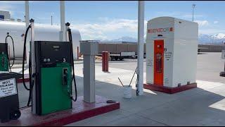 Fueling up at Double D Distribution in Salt Lake City Utah