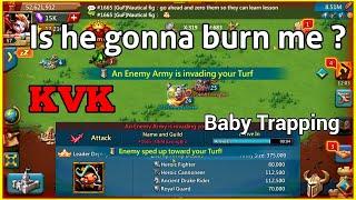 KVK Special - Is he gonna burn me ? Baby Trapping in New Kingdom | Lords Mobile | GameF1rst