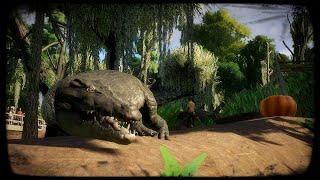 Saltwater Crocodile Swamp Exhibit | Planet Zoo Habitat Speed Build | Planet Zoo