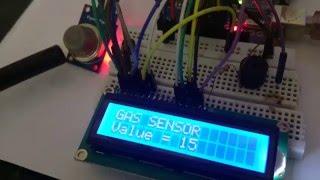 Arduino Gas leakage sensor with LCD display (with code)