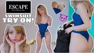 ESCAPE SWIMSUIT TRY ON !  & what's in my bag ?!