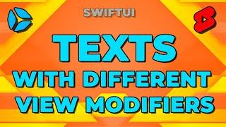 AMAZING SwiftUI Text Modifiers You MUST TRY! #shorts